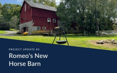 Romeo’s New Barn – Project Update #3
